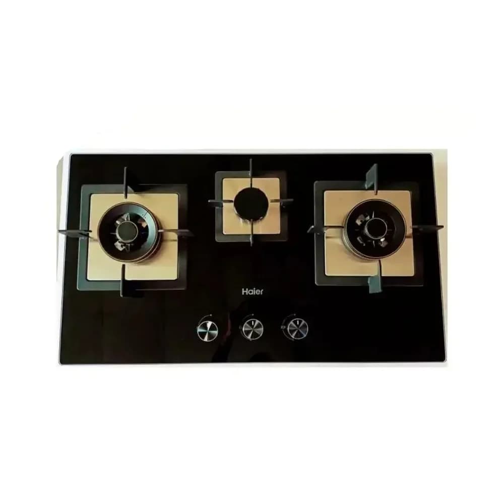Haier HCC-832 DGG Built-In Hob (3 BURNER GLASS) BLACK