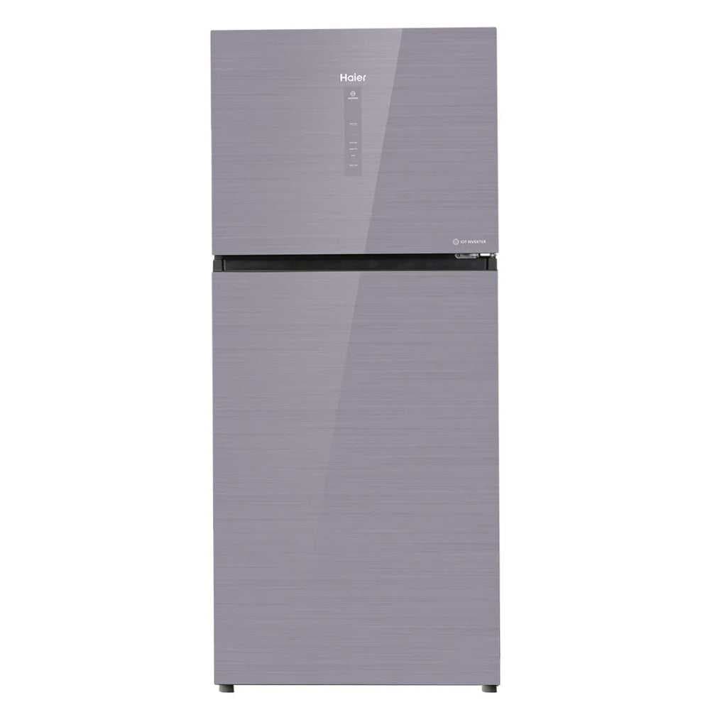 Haier 458 IOT Inverter Glass Door Black/Grey