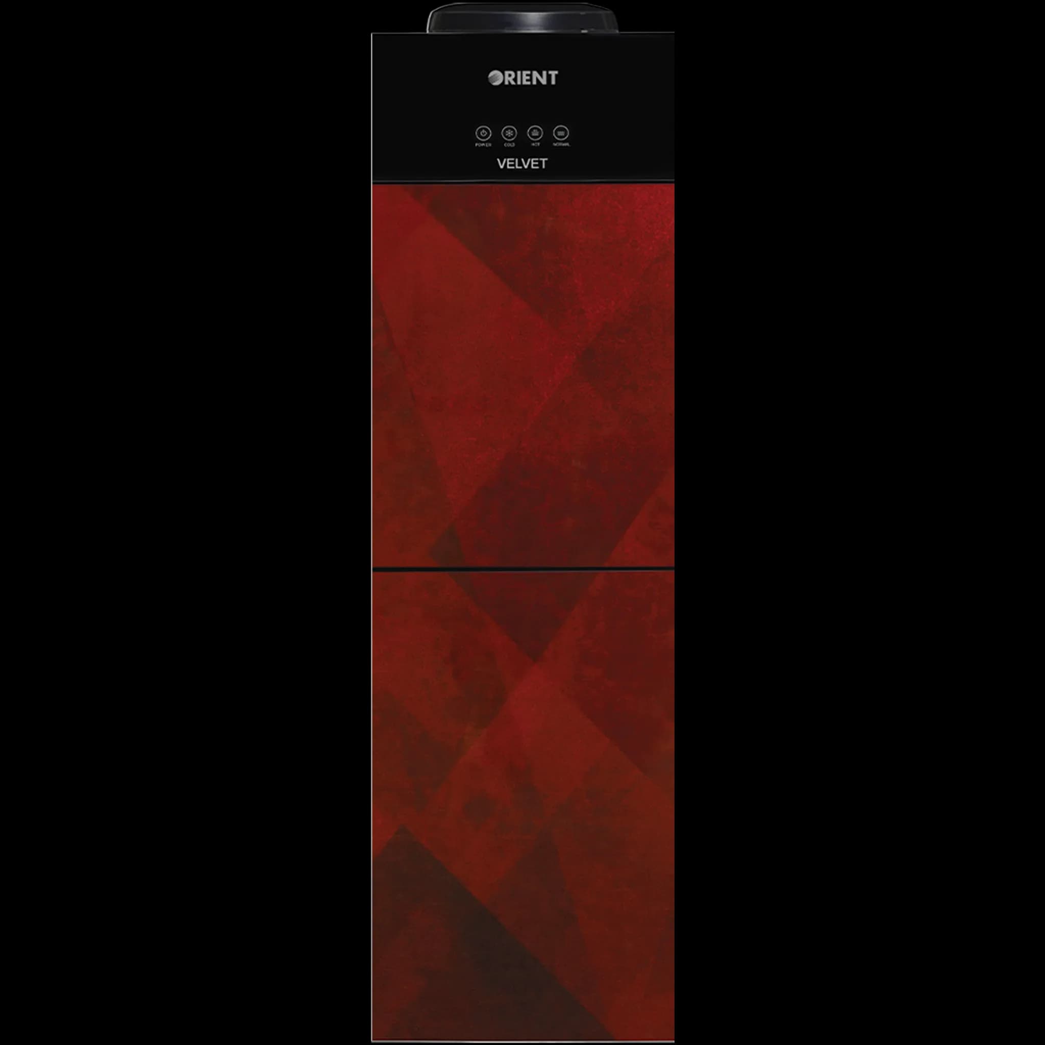 Orient Velvet 3 Taps Red Glass Door Water Dispenser