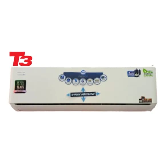 Pel 18K Super Jumbo T3 1.5-Ton DC Inverter Heat and Cool AC, Ampere lock feature.