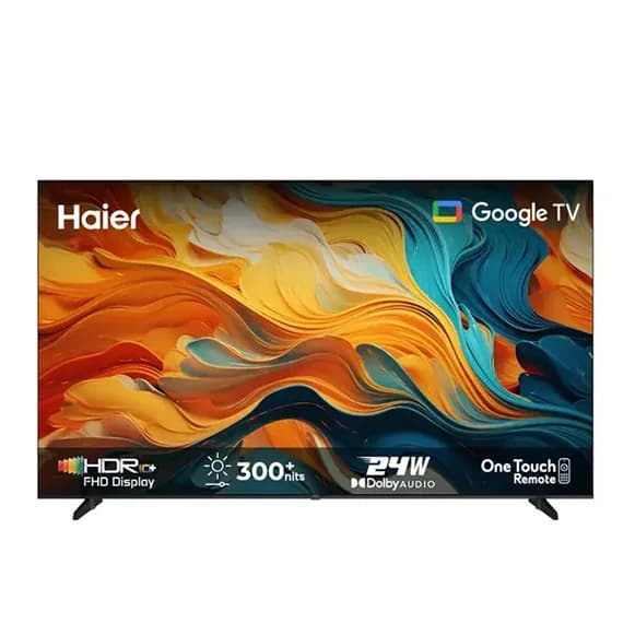 Haier 40K85FX 40-Inch FHD Google TV, Google Assistant, Chromecast Built-In, Ram/Rom 1.5/8 GB