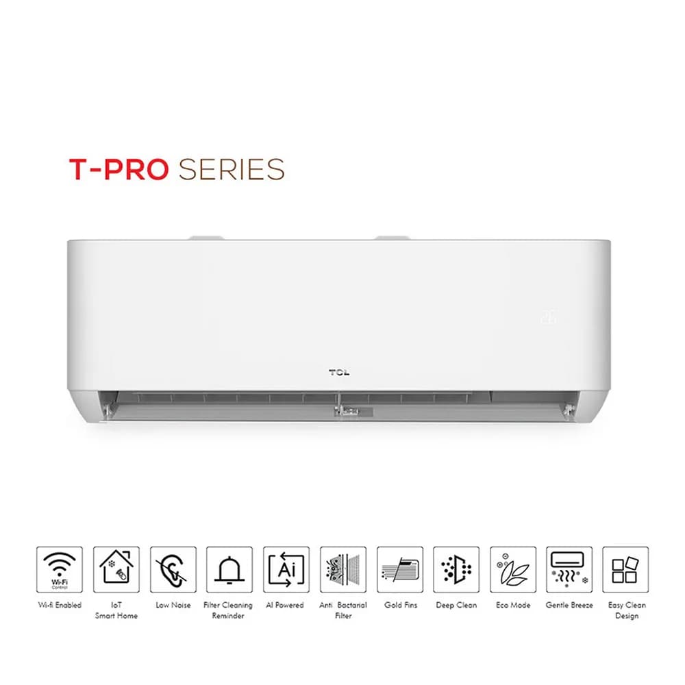 TCL TAC-18T3-Pro D2 1.5 Ton DC Inverter With Wi-Fi, 3DC, Gen Mode, Turbo Heat and Cool