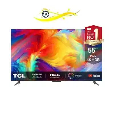 Sharp TCL 55P735 (2022) 55″ 4K UHD Android Led TV, Sharp Colors, Metal Frame, Refresh Rate 60Hz