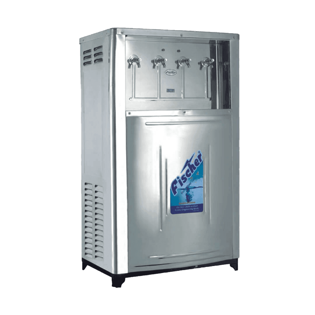 Fischer FE-100 (100Ltr/Hour) Electric Water Cooler, 4Taps, Food Grade Non Megnatic SS tank