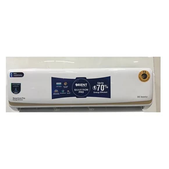 Orient Smartron Pro 18G-T3 Ultra Silver 1.5-Ton DC Inverter AC Heat and Cool, 70% Energy efficient