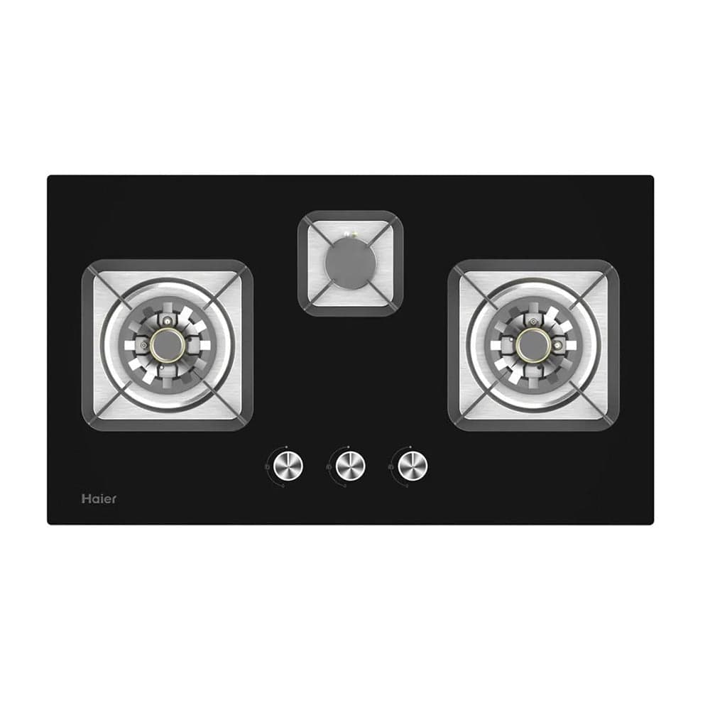 HAIER TEMPERED GLASS 3BURNER HOB Model HCC-Q67366-LPG