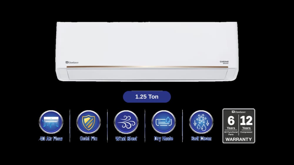 Dawlance Chrome 1.25 Ton Inverter Split AC