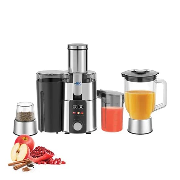 Anex AG-195 Juicer Blender Grinder 3 IN 1 Digital Panel, 600W