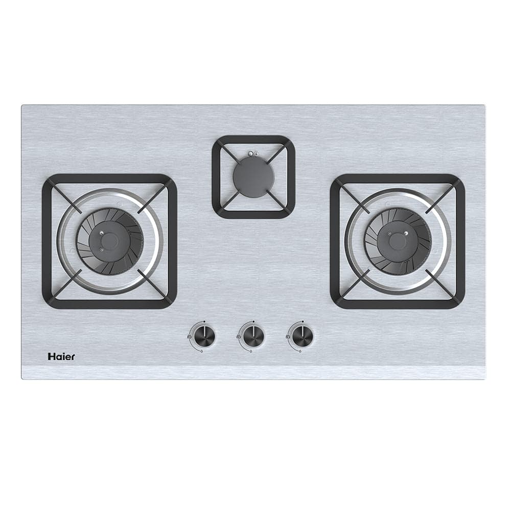 HAIER STAINLESS STEEL 3BURNER HOB Model HCC-Q57328 LPG