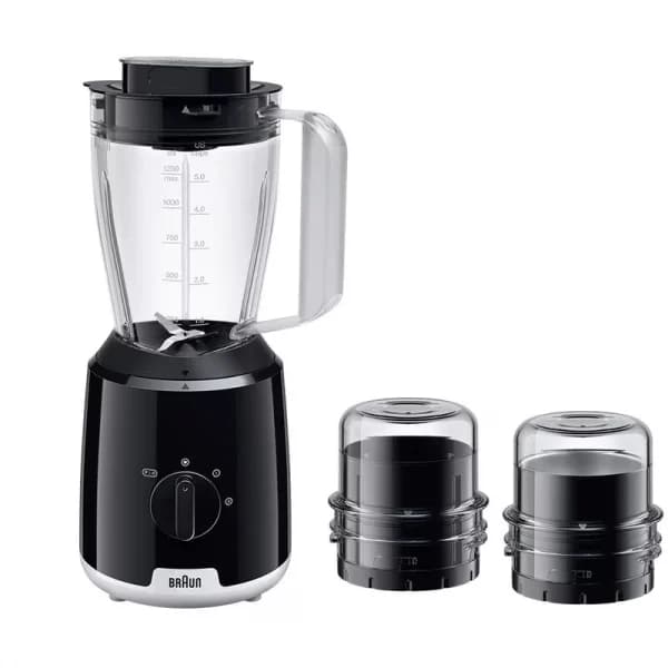 Braun JB 1023 PowerBlend-1 Jug blender(3-in-1), 1.5Ltr Jug Capacity, Chopper and Dry Mill