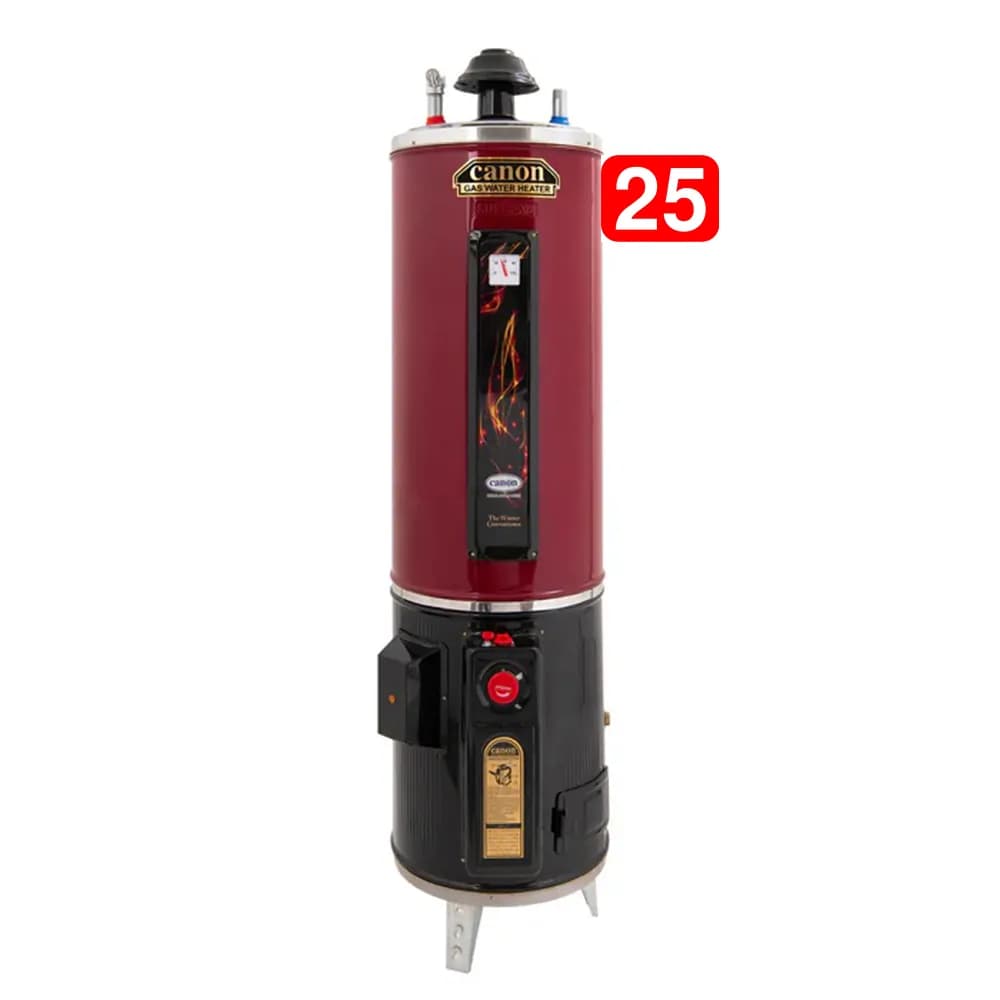 Canon 25 Gallon/100Ltr GWH-25AAT Electric and Gas Geyser, (Advance Series), Auto Ignition