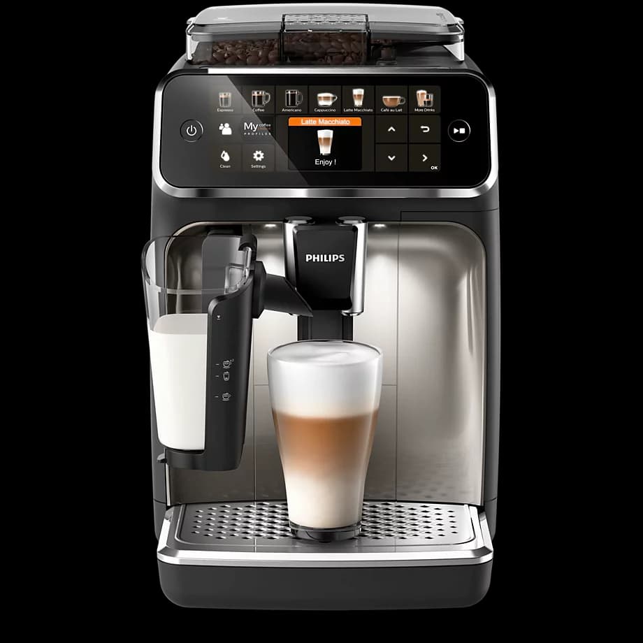 Philips EP5447/90 5400 Series, Fully Automatic Espresso Machine, Coffee Bean Grinder, Hot and Cold 20 beverages, 12 Setting Grinder