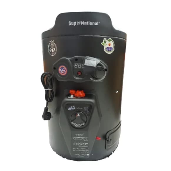 National Super National SN-50HD 50-Ltr Hybrid Geyser (Electric+Gas) 2-in-1, Heavy Duty 10 Guage Tank