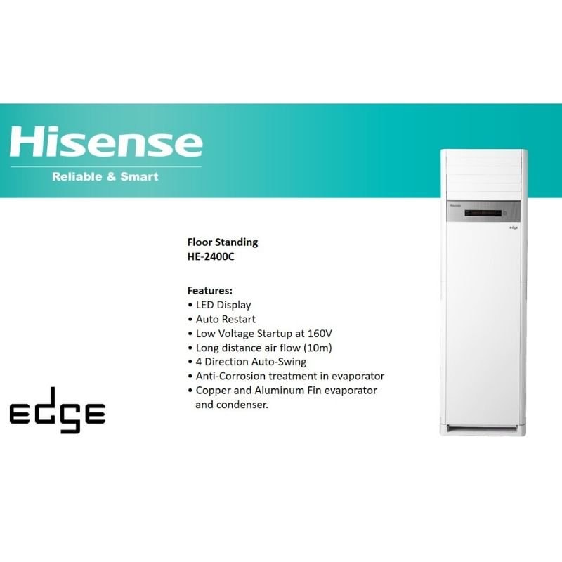 Hisense 2 Ton Floor Standing AC Cool Only HE-2400C