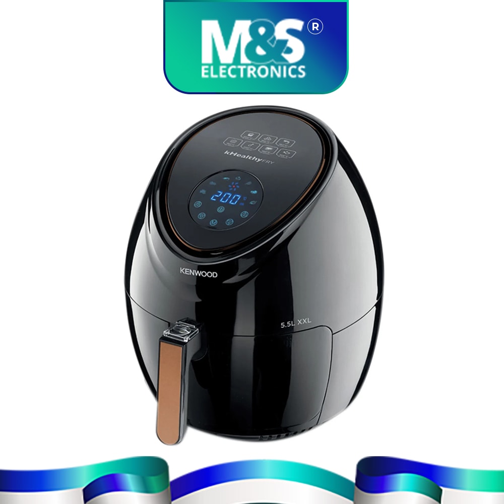 Kenwood HFP-50 Air Fryer 5.5Ltr/2.4kg, Digital Display, Whole Chicken Basket