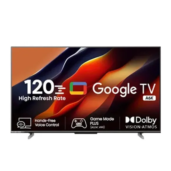Hisense 50A6K 50-inch 4K UHD Google Smart TV, Borderless Design, Hands Free Voice Control
