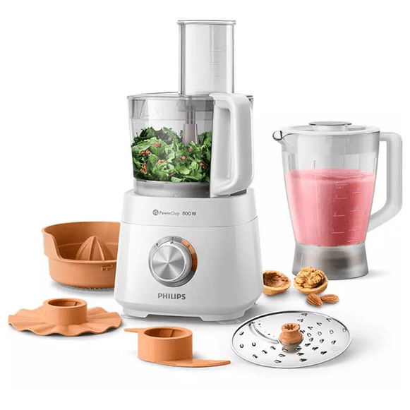 Philips HR7510/00 Viva Compact 29 Function Food Processor, 800w, 2.1Ltr Bowl