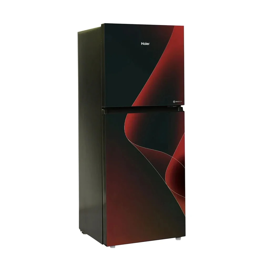 Haier HRF-346IPRA/IPGA (Red/Green) Smart Inverter Refrigerator 12CFT, 346 Liters, Glass Shelf