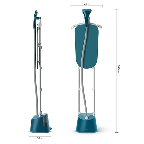 Philips STE1040/26 Garment Steamer 1000 Series, 1800W, Large 1.8L Water Tank, 3 Steam Settings, Integrated StyleBoard, Kills 99.9% of bacter