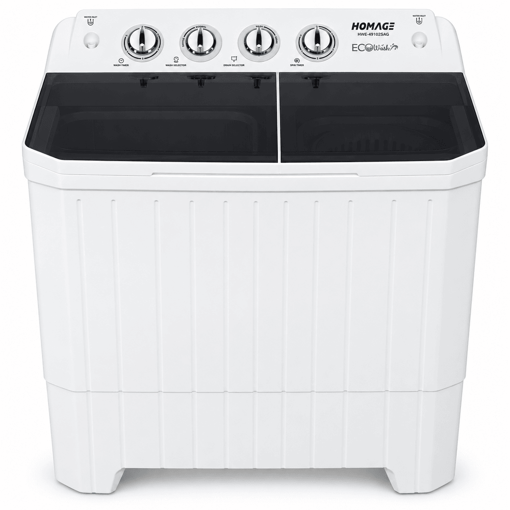 HOMAGE 10KG TWIN TUB WASHING MACHINE Model HWE-49102SAG PG