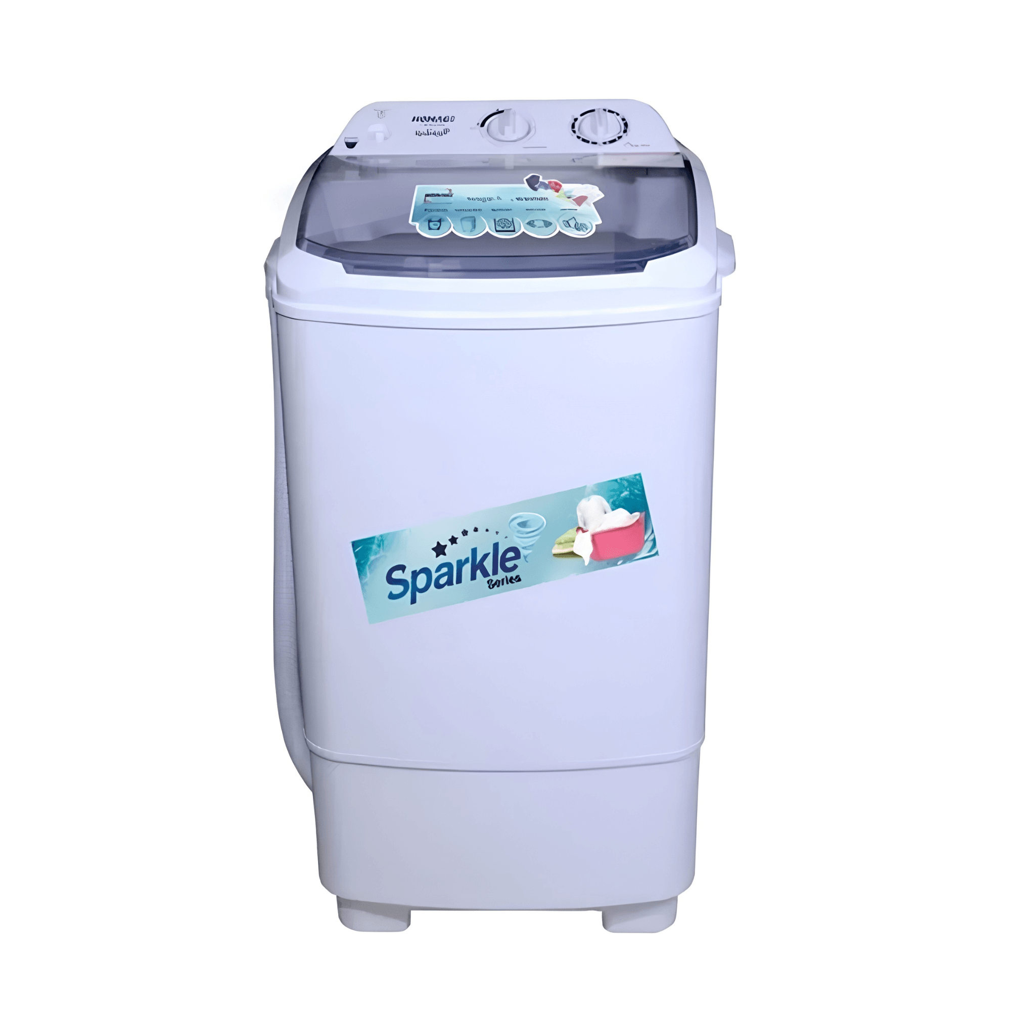 HOMAGE HW-4991 10 KG Washer Washing Machine White/GRAY