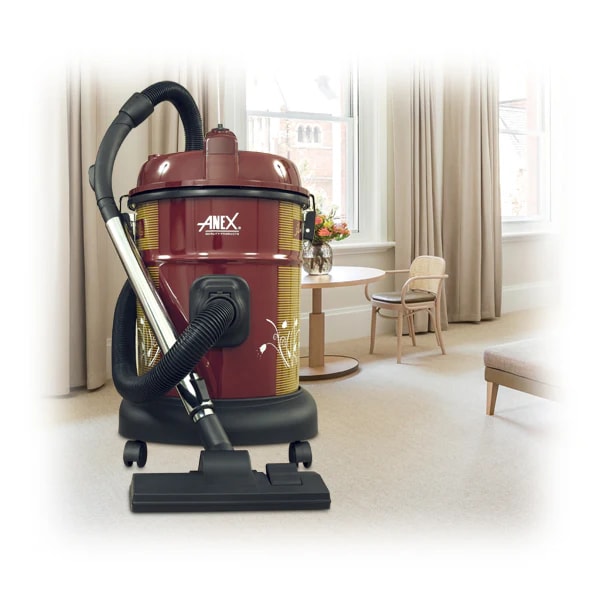 Anex AG-2098 Vacuum Cleaner, Drum Type, Blower Feature, Multi Filtration System, 1500W