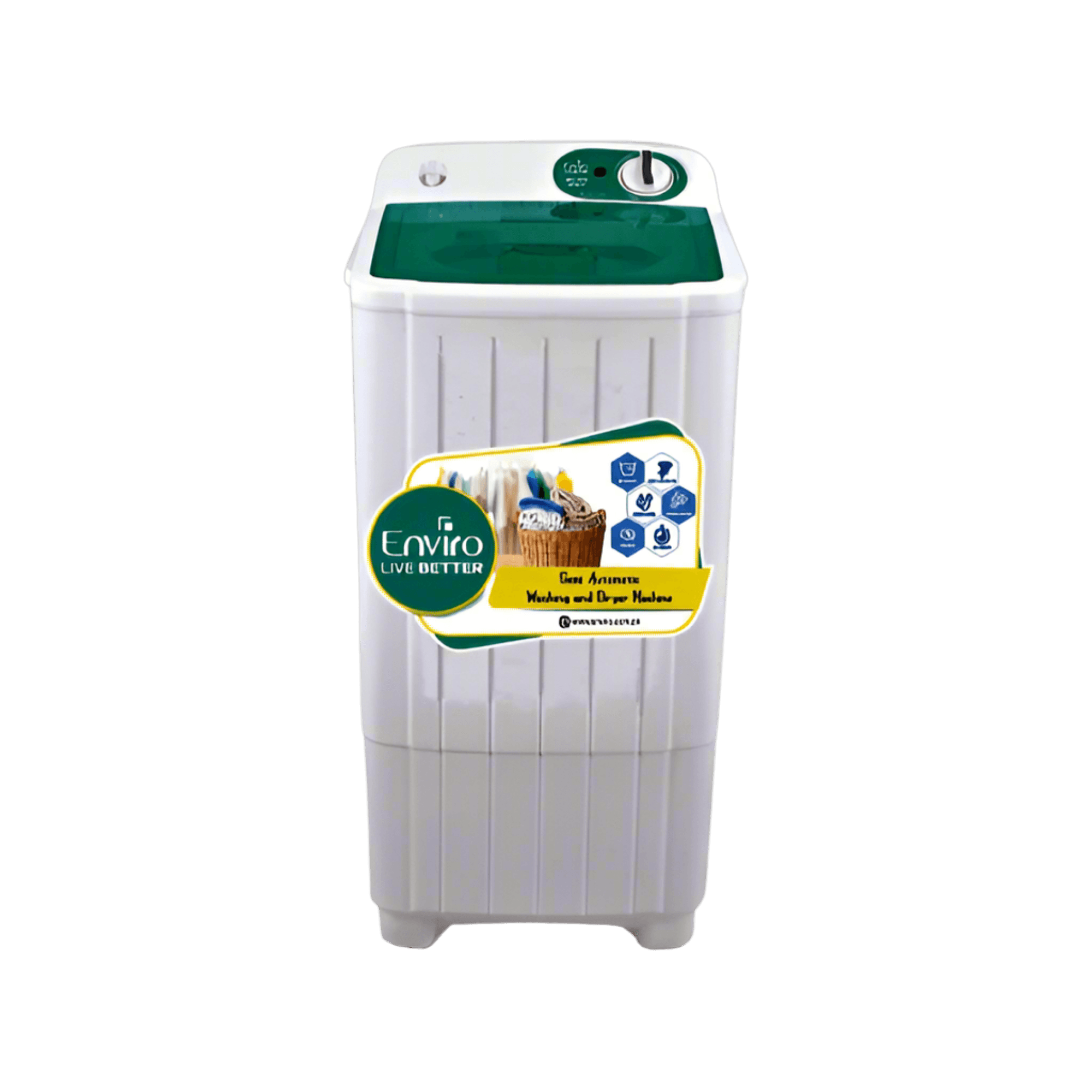ENVIRO EWM-8010-SD 8Kg Spinner Washing Machine White