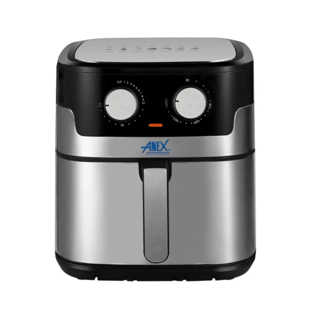 Anex AG-2017 Deluxe Air Fryer, Capacity 8Ltr,1800w, Manual Knob Control