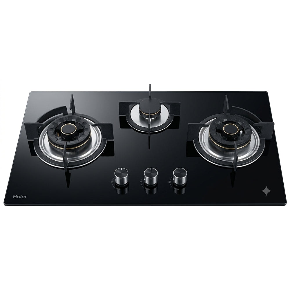 HAIER TEMPERED GLASS 3BURNER HOB Model HCC-Q67356-NG