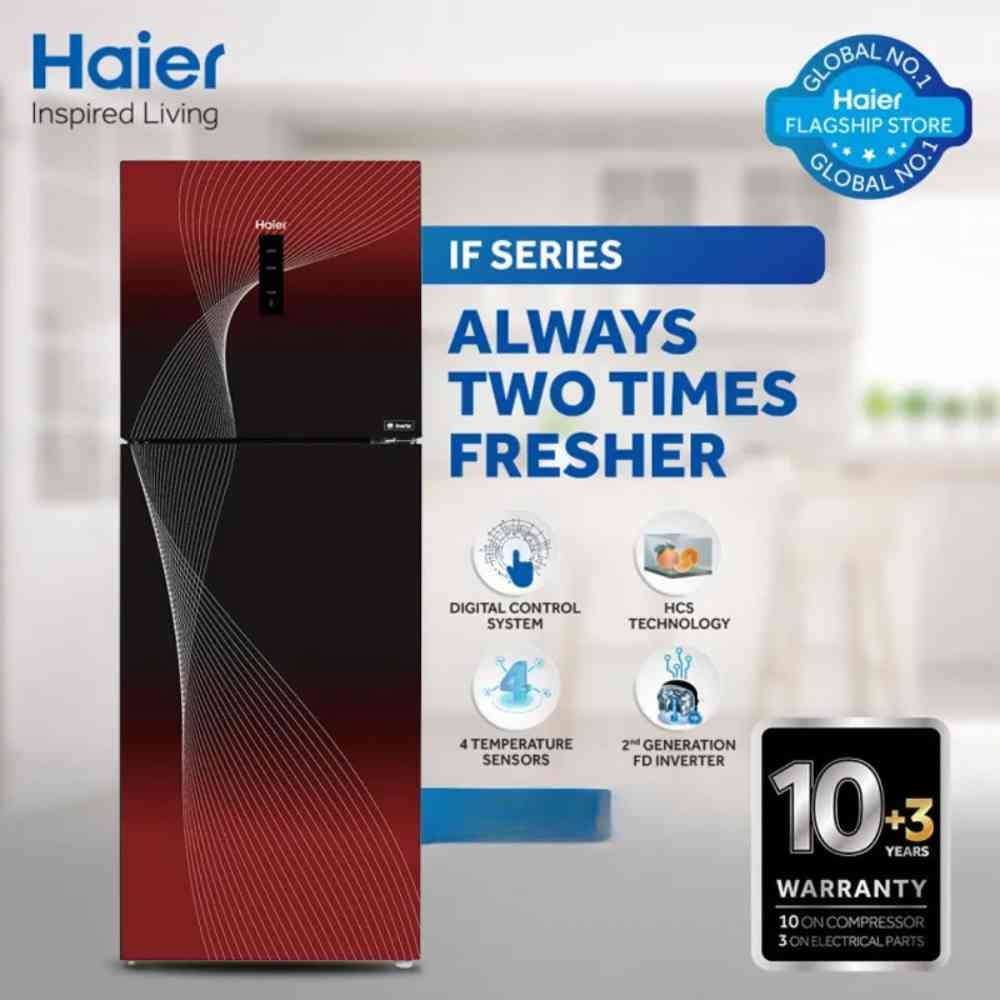Haier 398IFRA GD Digital Inverter Fridge 14 CFT