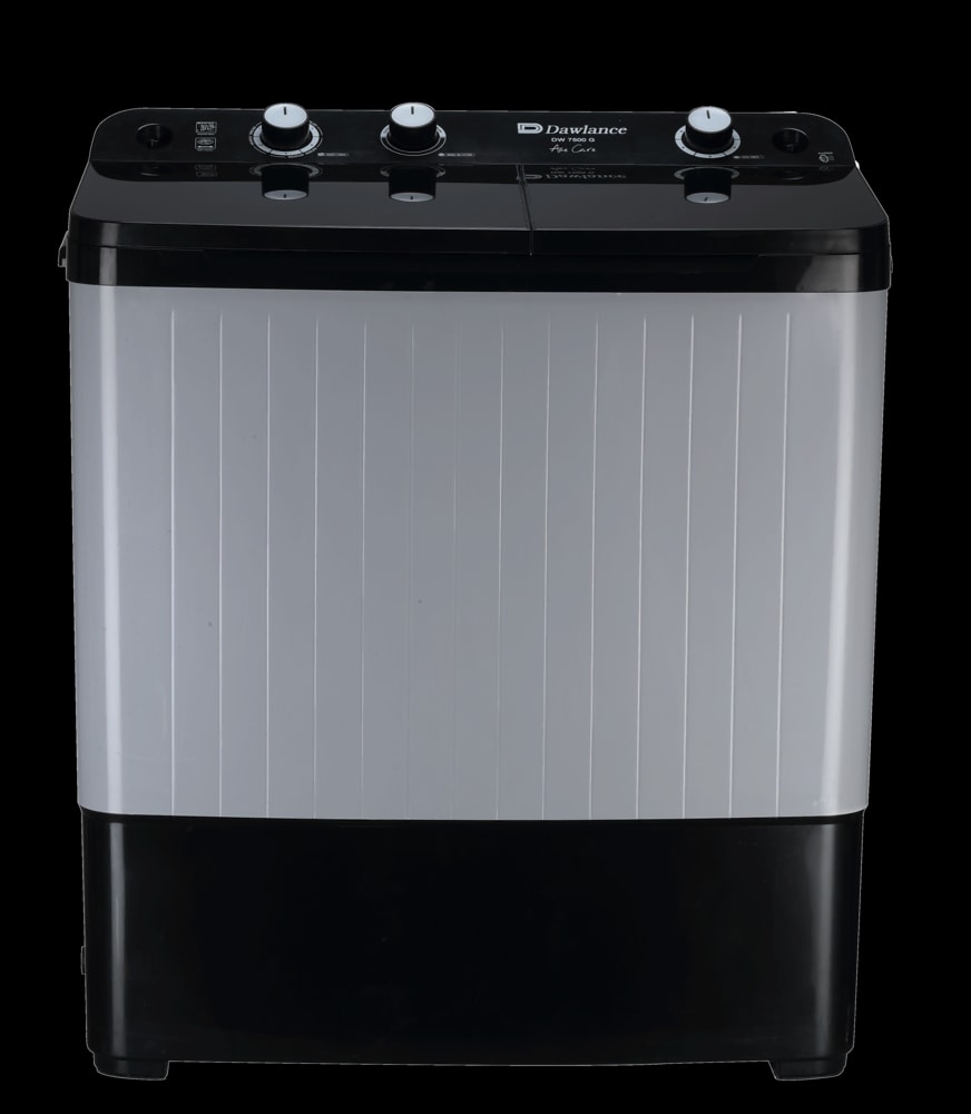 Dawlance DW-7500 TWIN TUB GLASS LID BLACK/GREY Twin Tub Washing Machine