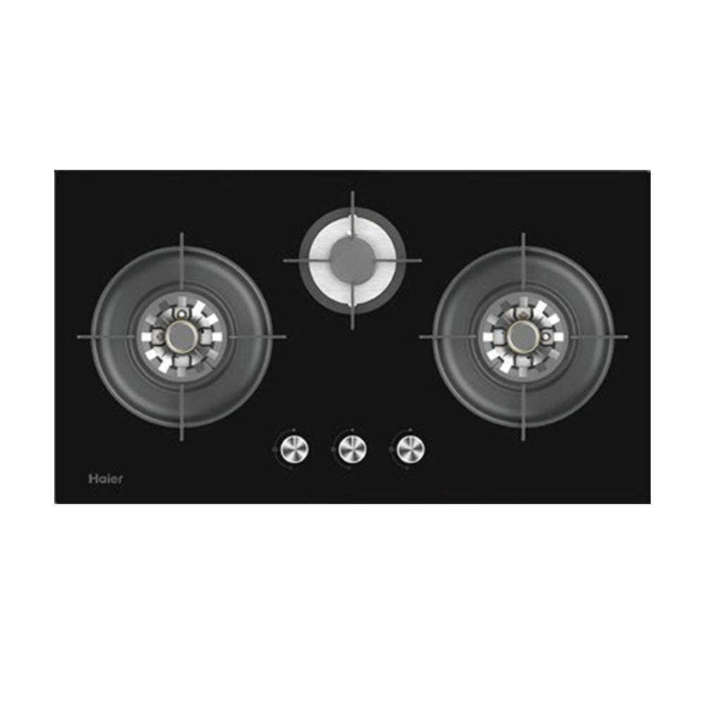 HAIER 3BURNER GLASS HOB Model HCC-Q88396 LPG
