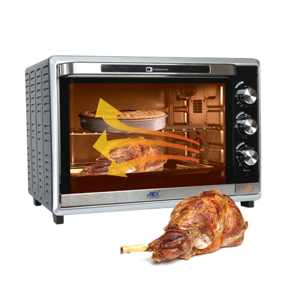 Anex AG-3072 (52-Ltr)Oven Toaster, BBQ Grill, Rotisserie, Convection Fan, 2000Watt