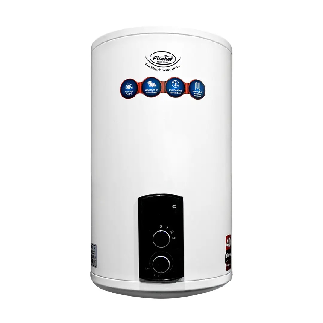 Fischer R-50 Eco Watt Electric Geyser (50Ltr) Water Heater, Wattage Control 800-1200-2000 watts