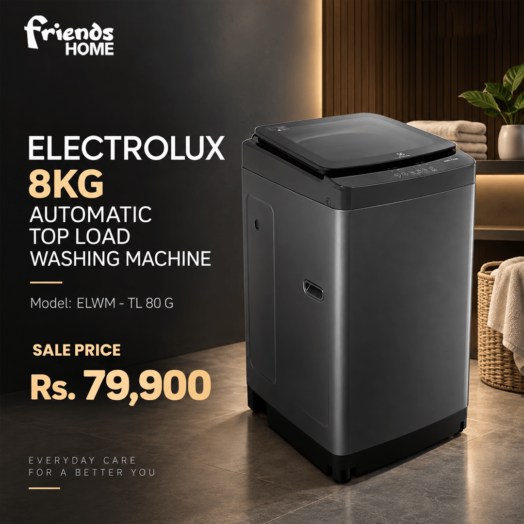 ELECTROLUX 8KG AUTOMATIC TOP LOAD WASHING MACHINE Model ELWM - TL 80 G