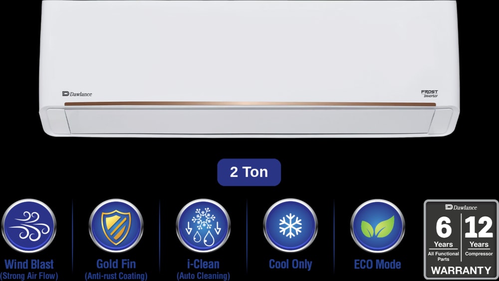 Dawlance Frost Inverter 30 White (Cool Only) Inverter Split AC