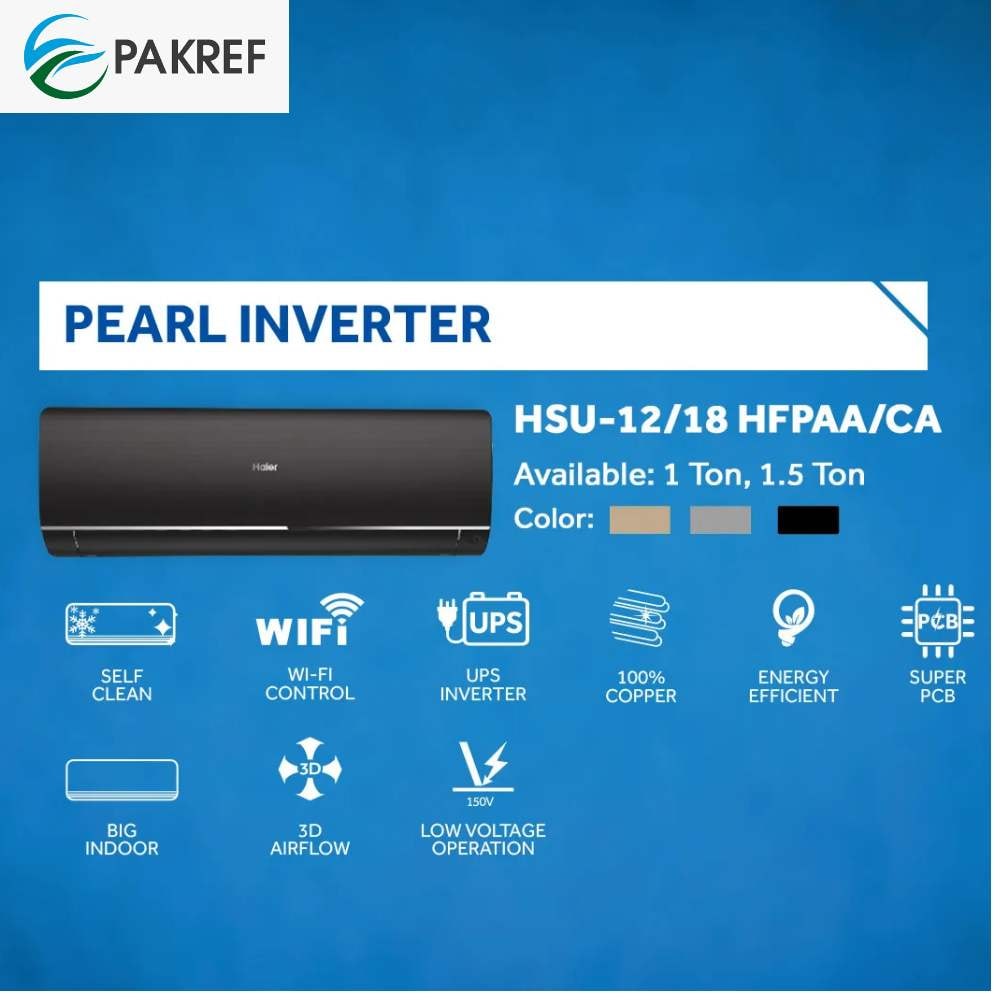 Haier 1.5 Ton Pearl Inverter AC HSU-19HFP