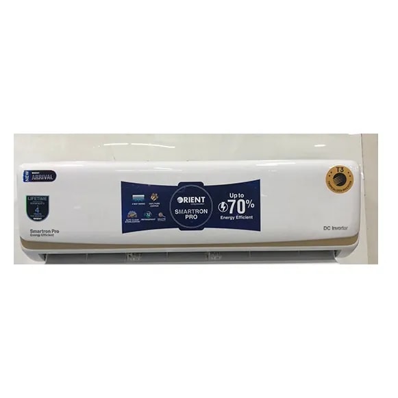 Orient Smartron Pro 18G-T3 Ultra Silver 1.5-Ton DC Inverter AC Heat and Cool, 70% Energy efficient