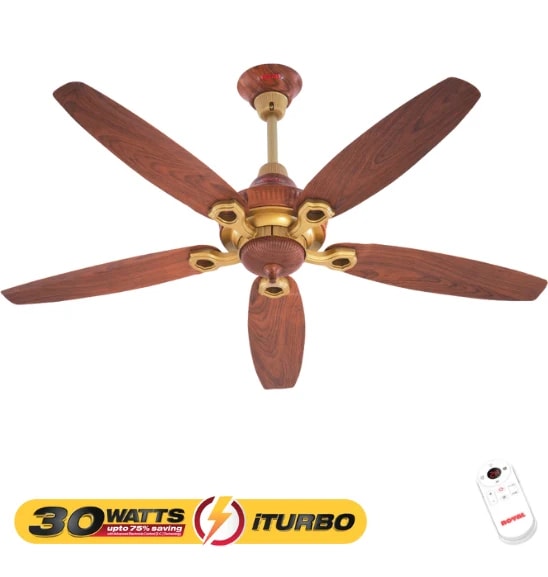 Royal Ornament Inverter 30 Watts ITurbo Ceiling Fan, Size 56″