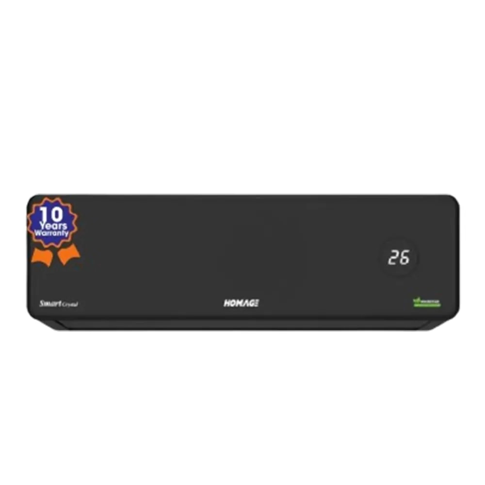 Homage HSC-1812S 1.5 Ton T3, Smart Crystal black, Full DC Inverter Split AC, 75% Energy saving
