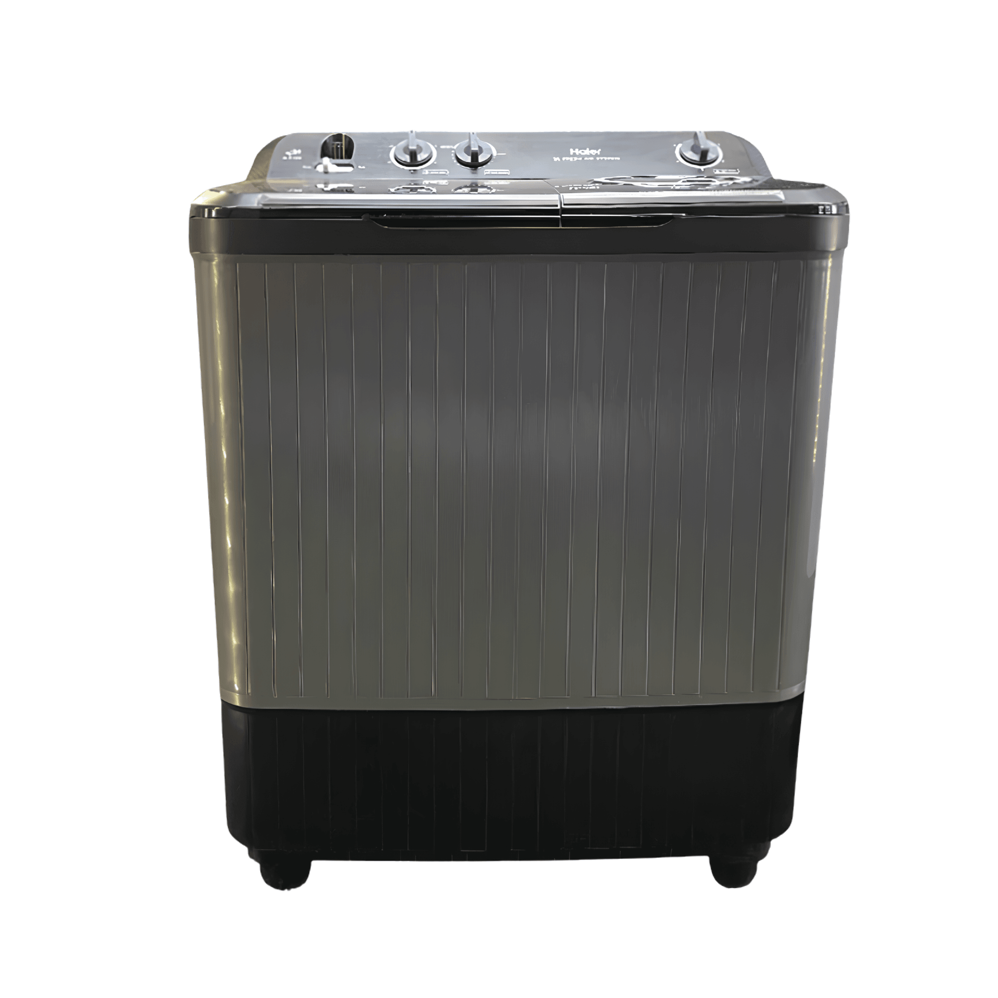 HAIER HTW100-196 G 10 KG Twin Tub Washing Machine Grey
