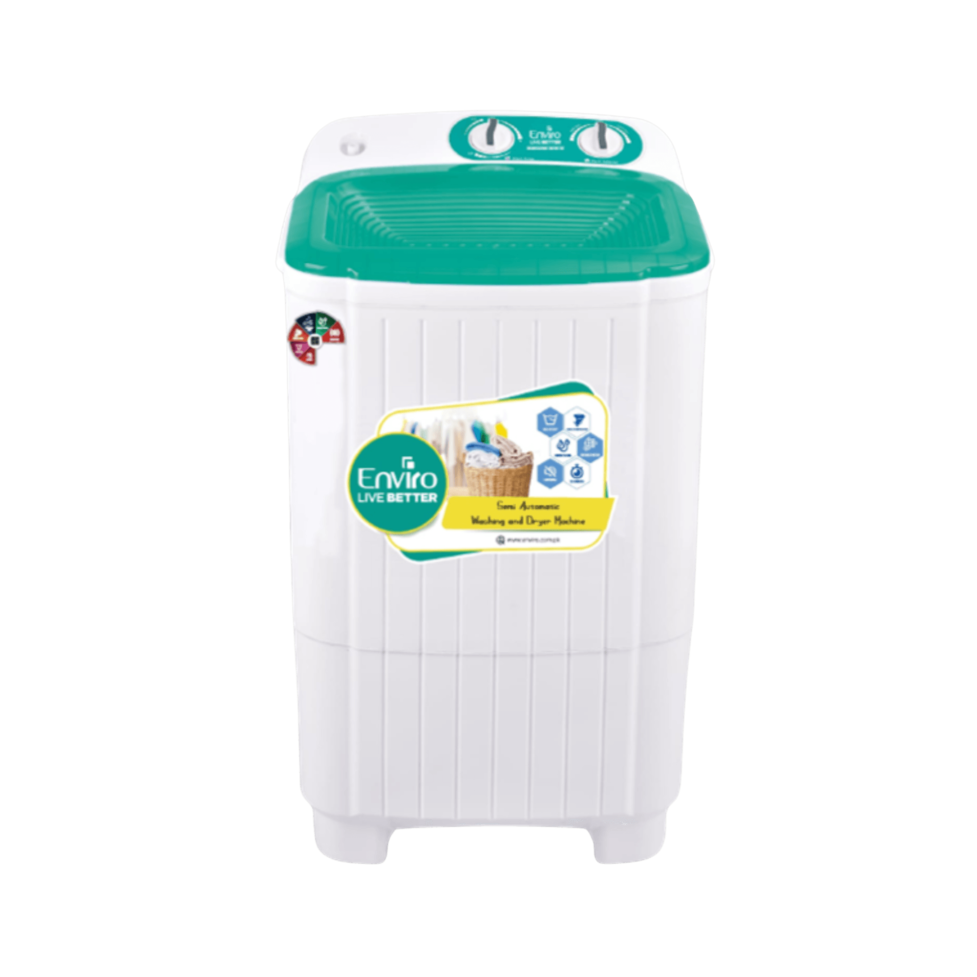 ENVIRO EWM-1010-SW 10 KG Washer Washing Machine White