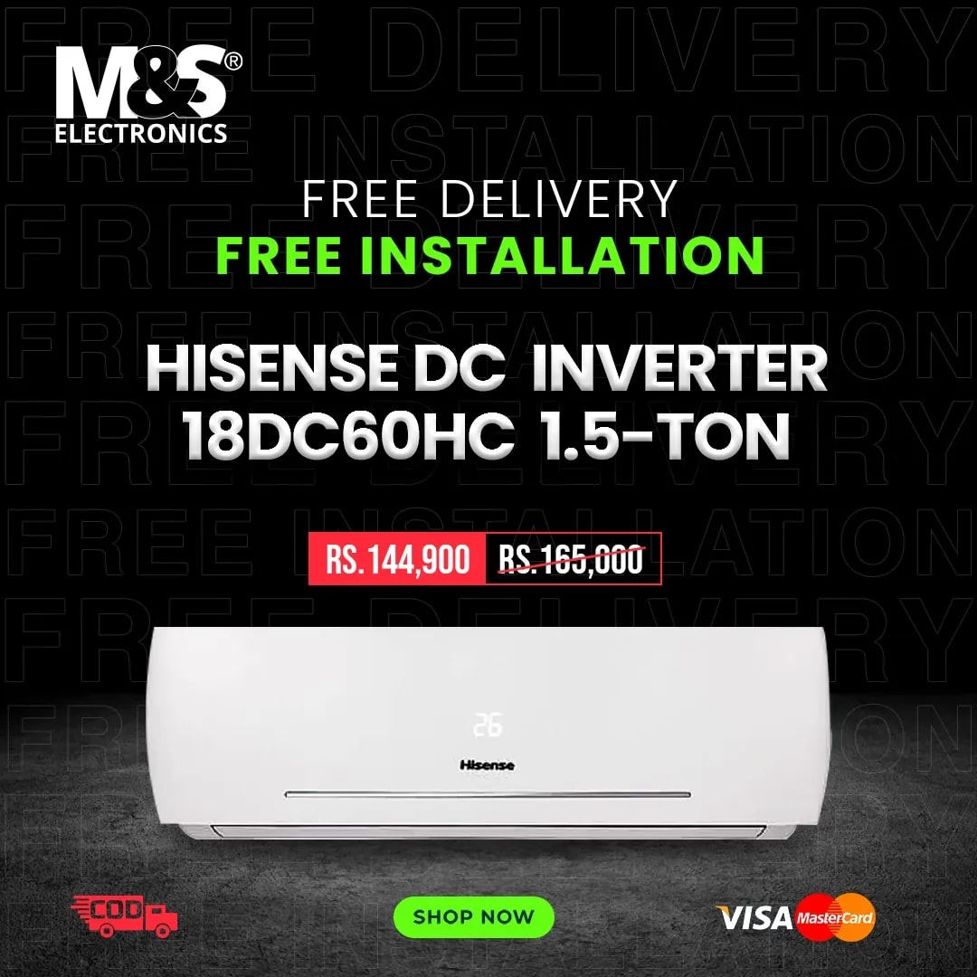 Hisense 18DC60HC 1.5-Ton, DC Inverter Heat and Cool Split Type Air Conditioner